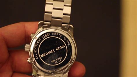 michael kors uhr batterie selber wechseln|michael kors 8086 battery replacement.